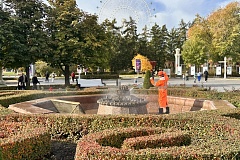 Фонтаны на Центральной аллее ВДНХ начали готовить к зиме